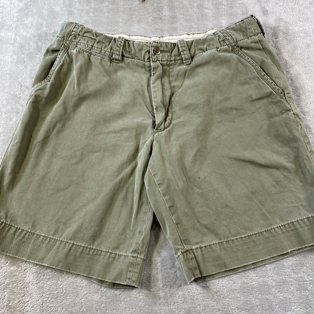Polo Ralph Lauren Chino Shorts Mens 36 Green Cotton Twill 9" Preppy Casual